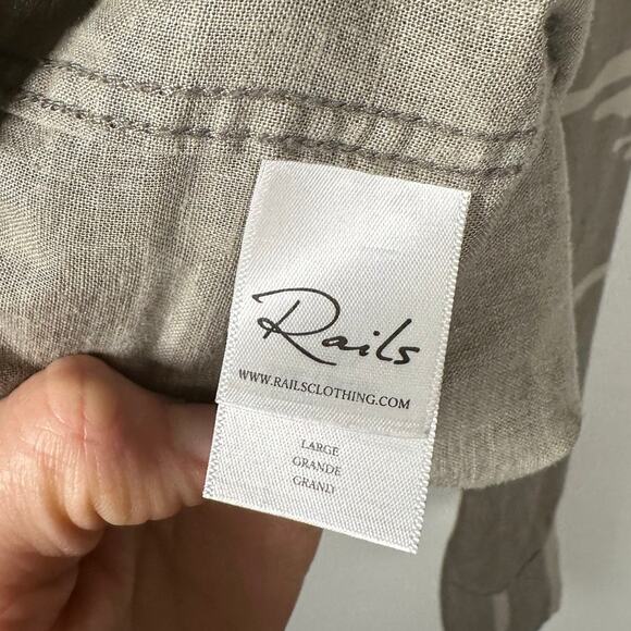 Rails Camouflage Button Down Shirt with Patches - Picture 3 of 11